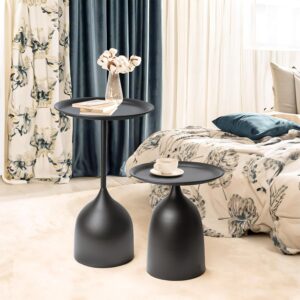 Set of 2 Modern Nesting Side Tables - Image 4