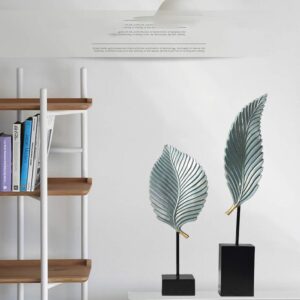 Golden Leaf Decorative Sculpture Set - Image 5